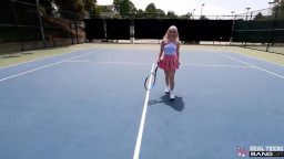 Bang Real Teens Haley Spades - Goes Buckwild At A Public Tennis Court