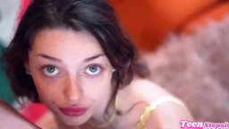 TeenStepsis - Shrooms Q - Hairy Pussy Stepsister Does Splits On My Cock