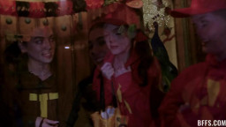 Jade Valentine, Bella Blu, Megan Mistakes - Trick or Treat! We Will Eat Your Cock Straight From the Candy Bowl 26 10 202