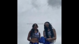 Auhneesh Nicole, Taysha Sativa - Baddies Cheerleader POV Outdoor Threesome